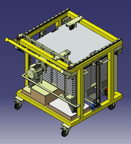 PALLETE DISPENSOR FOR CONVEYORISED ASSLY LINE